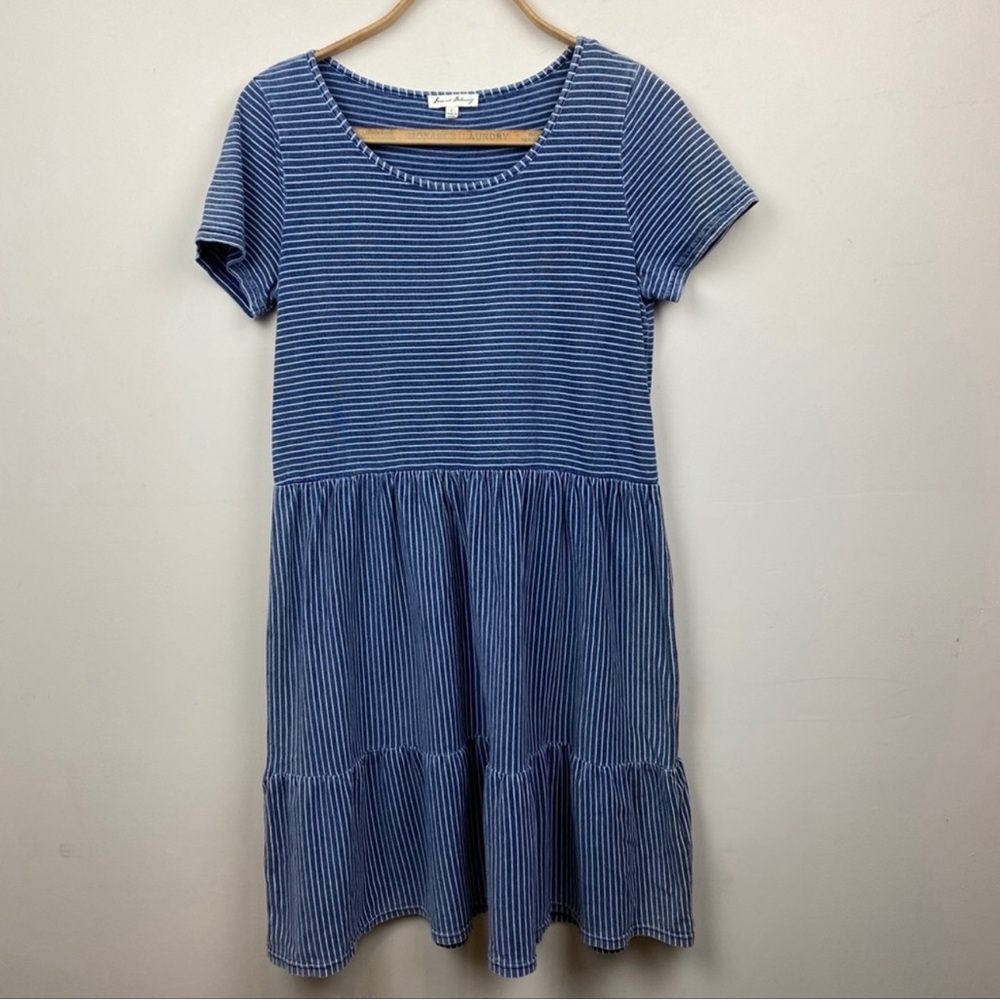 Jane and Delancey ||  Blue Striped Dress; Size S